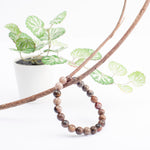 Load image into Gallery viewer, Fossilized Wood Crystal Bracelet: stabilises emotions