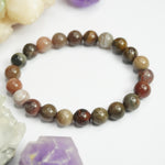 Load image into Gallery viewer, Fossilized Wood Crystal Bracelet: stabilises emotions