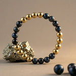 Load image into Gallery viewer, Golden Pyrite and Blue Tiger's Eye