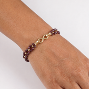 Garnet Bracelet: Quad Pattern