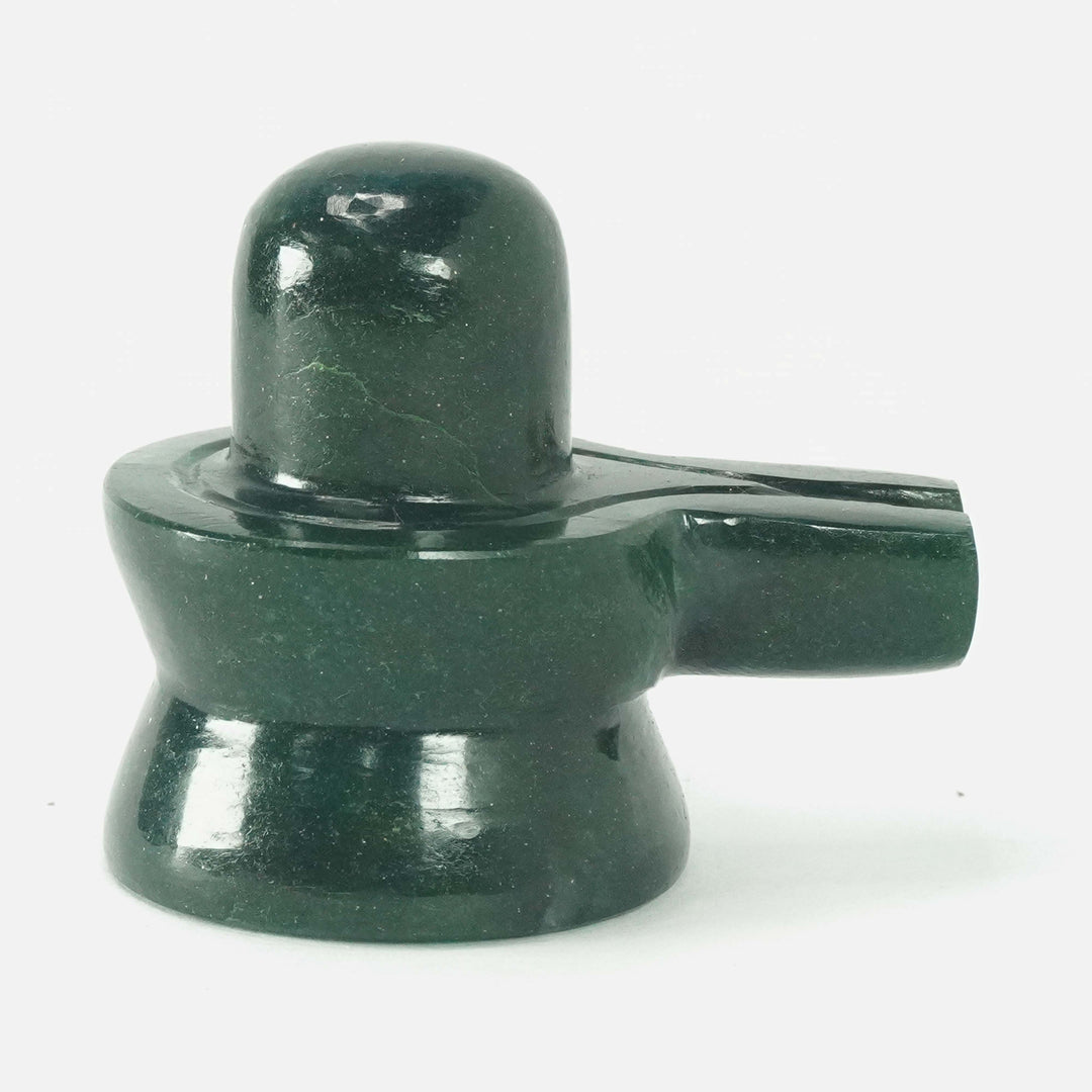 Green Aventurine Jaldhara Shivalingam : 301-350 gms