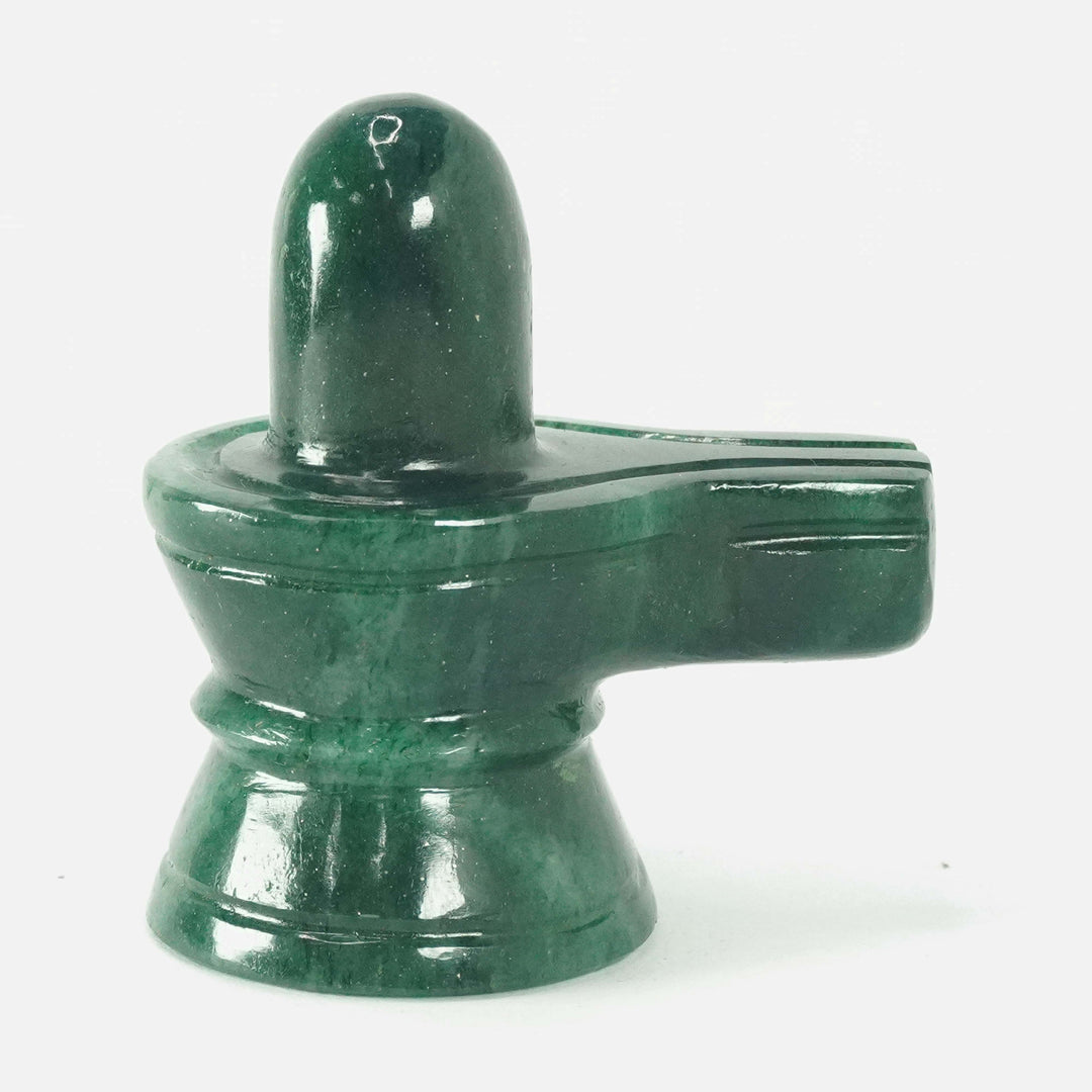 Green Aventurine Jaldhara Shivalingam : 151-200 gms