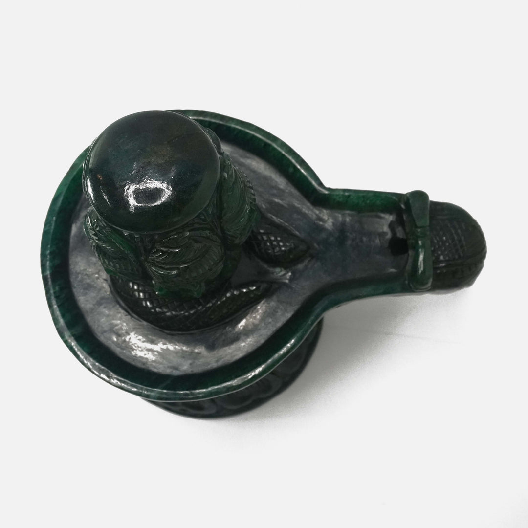 Green Aventurine Jaldhara Shivalingam : 3401-3500 gms