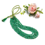 Load image into Gallery viewer, Green Quartz Necklace - Petal Beads 5 Layer
