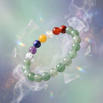 Load image into Gallery viewer, Aventurine Green 7 Chakras Bracelet