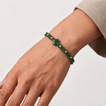 Load image into Gallery viewer, Green Aventurine Bracelet: Quad Pattern