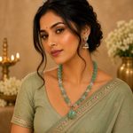 Load image into Gallery viewer, Green Aventurine Festive Wear Necklace