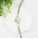 Load image into Gallery viewer, Green Amethyst Silver Bracelet