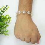 Load image into Gallery viewer, Green Amethyst Sliver Bracelet with Zircon