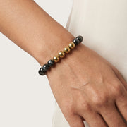 Blue tiger's eye and Golden Pyrite