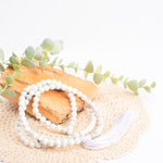 Load image into Gallery viewer, Howlite Japamala: Awareness and Emotional Expression