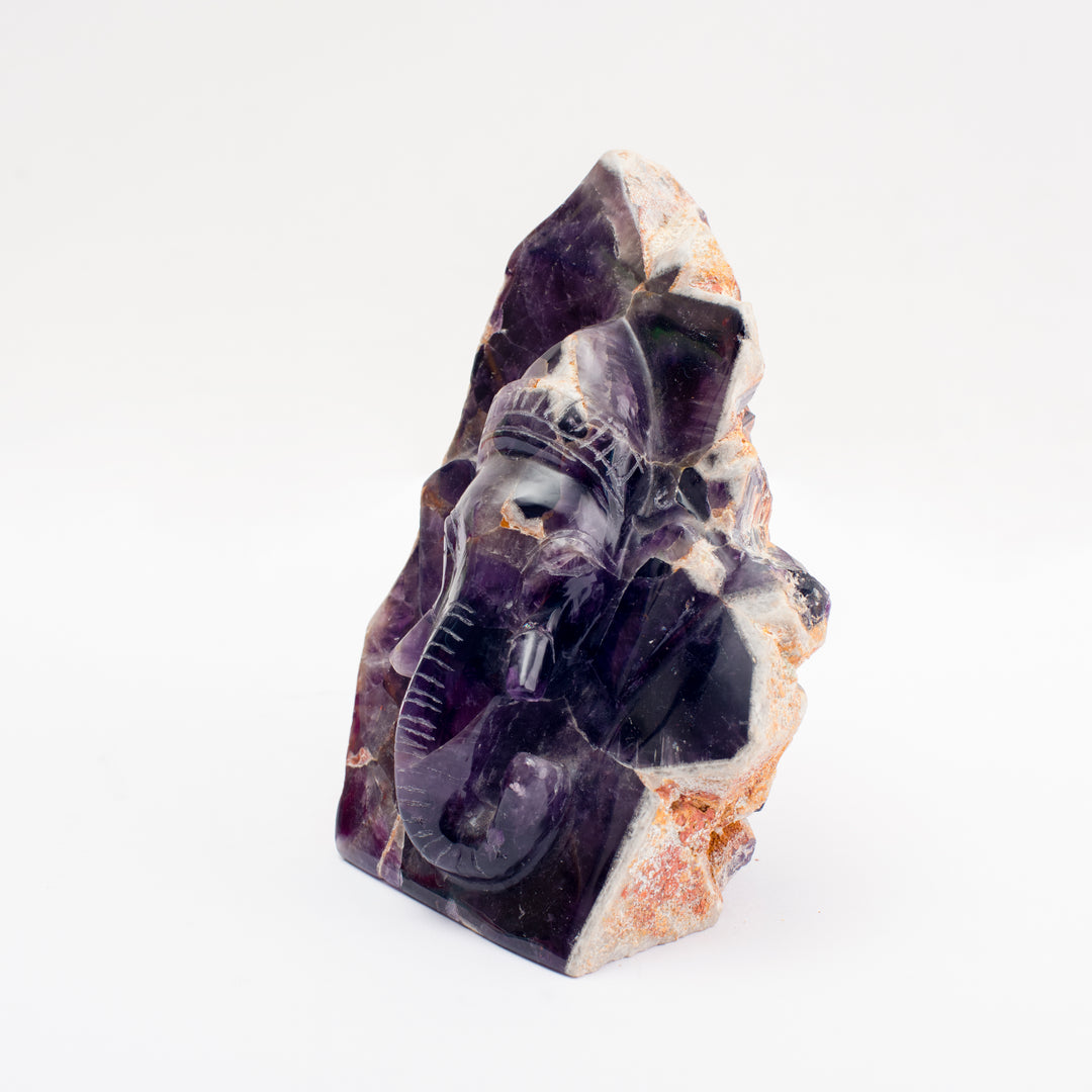 Amethyst Ganesha Idol- Face: Peace and Calm