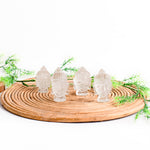 Load image into Gallery viewer, Clear Quartz Buddha Face Idol: Spiritual Awareness : 1-50 gms Love Rocks Idol