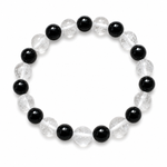 Load image into Gallery viewer, Clearquatz & Tourmaline Bracelet