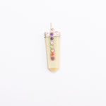 Load image into Gallery viewer, Flat Pencil with Chakra Stones Pendants