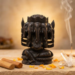 Load image into Gallery viewer, Karungali Ganesha Idol