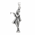 Load image into Gallery viewer, Krishna Silver Pendant