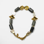 Load image into Gallery viewer, Labradorite Bracelet: Conch and Lotus Charms