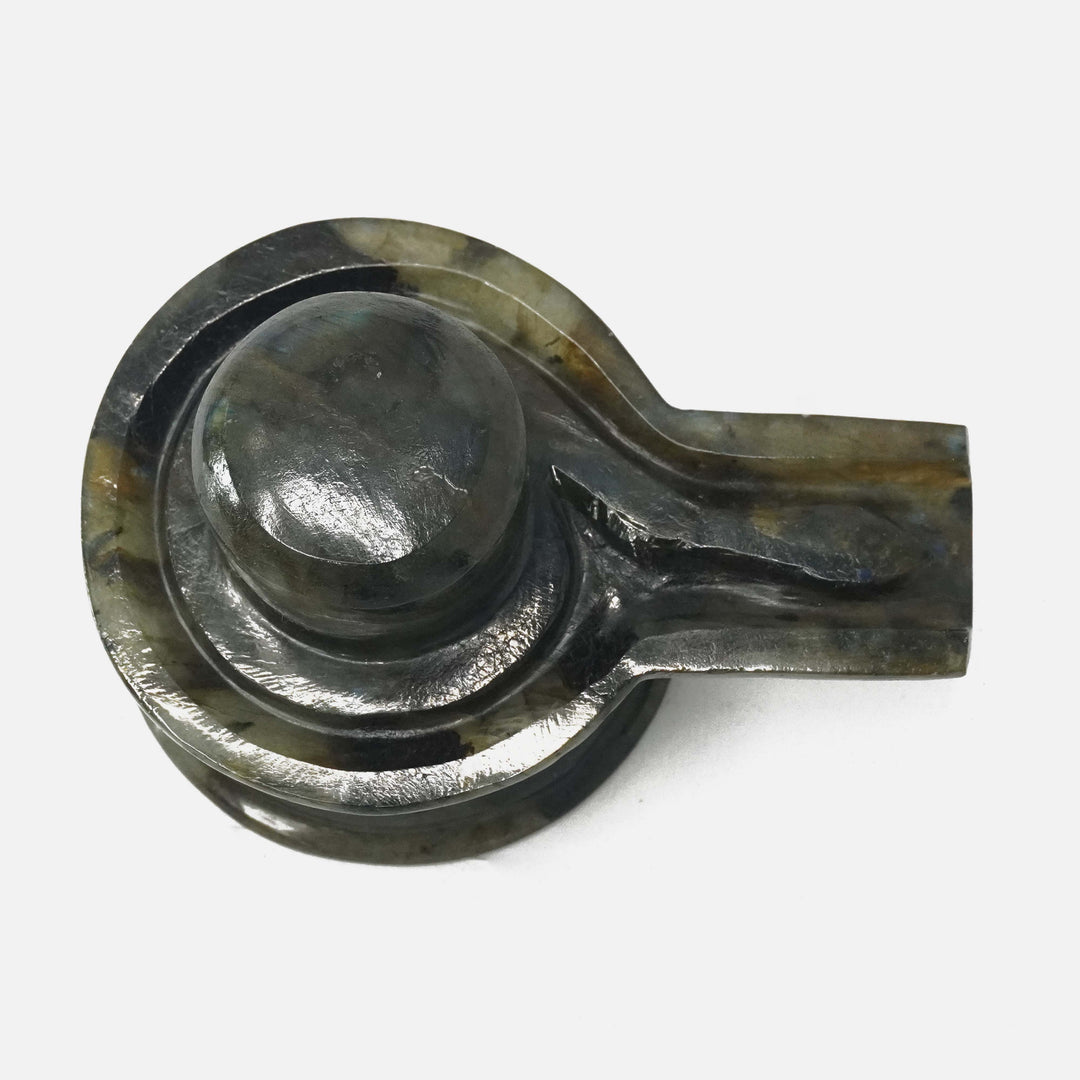 Labradorite Jaldhara Shivalingam : 301-350 gms
