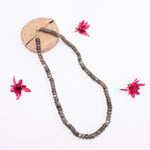 Load image into Gallery viewer, Labradorite Necklace: Dark Shade Oval Cut Beads