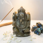 Load image into Gallery viewer, Labradorite Ganesha Idol