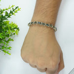 Load image into Gallery viewer, Labradorite Silver Bracelet - Round and Oval