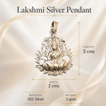 Load image into Gallery viewer, Lakshmi Silver Pendant
