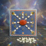 Load image into Gallery viewer, Lakshmi Yantra Crystal Grid: Red Jasper