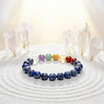 Load image into Gallery viewer, Lapis Lazuli Bracelet: 7 Chakra Support