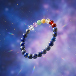 Load image into Gallery viewer, Lapis Lazuli 7 Chakras stones Bracelet