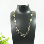 Load image into Gallery viewer, Lemon Topaz and Smokey Quartz Silver Necklace