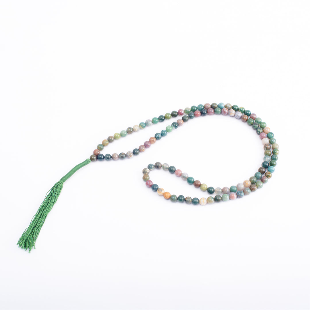 Mixed Agate Japamala: Stability and Balance