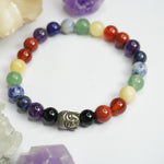 Load image into Gallery viewer, Mixed Crystals with Buddha Face Bracelet Love Rocks Bracelet