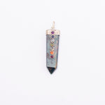 Load image into Gallery viewer, Flat Pencil with Chakra Stones Pendants