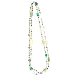Load image into Gallery viewer, Multistone Multishaped Long Necklace Love Rocks Necklace