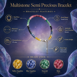 Load image into Gallery viewer, Multistone Semi Precious Bracelet