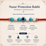 Load image into Gallery viewer, Nazar Protection Crystal Rakhi