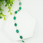 Load image into Gallery viewer, Onyx Green Silver Bracelet