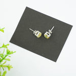 Load image into Gallery viewer, Opal Silver Earrings : Small Oval