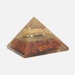 Load image into Gallery viewer, Orgonite Rudraksh Pyramid: Tortoise