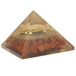 Load image into Gallery viewer, Orgonite Rudraksh Pyramid: Tortoise