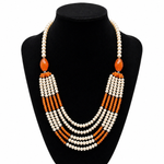 Load image into Gallery viewer, Pearls_Carnelian_Necklace
