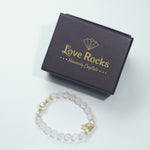 Load image into Gallery viewer, Rose Quartz & Pearls Bracelet: Butterfly Charm