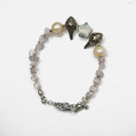 Load image into Gallery viewer, Pink Selenite Bracelet: Conch and Star Charms