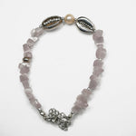 Load image into Gallery viewer, Pink Selenite Bracelet: Cowrie Charms