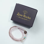 Load image into Gallery viewer, Pink Strawberry Quartz Bracelet (2-Layer): Love, Joy & Healing