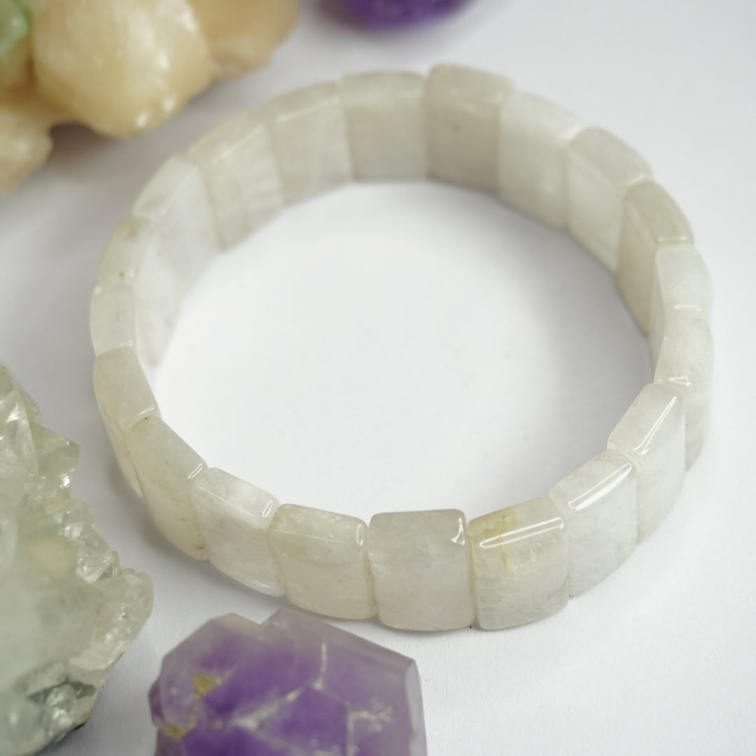 Rainbow Moonstone Bracelet: Gentleness and Calmness
