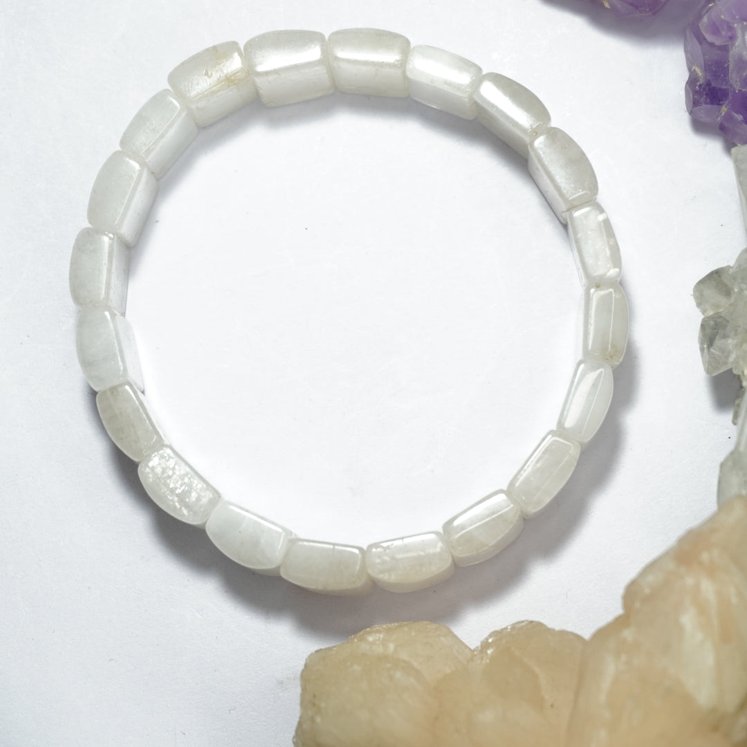 Rainbow Moonstone Bracelet: Gentleness and Calmness