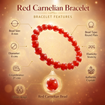 Load image into Gallery viewer, Red Carnelian Bracelet