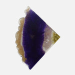 Load image into Gallery viewer, Regal Purple and Gold Triangular Crystal Holders - Love Rocks
